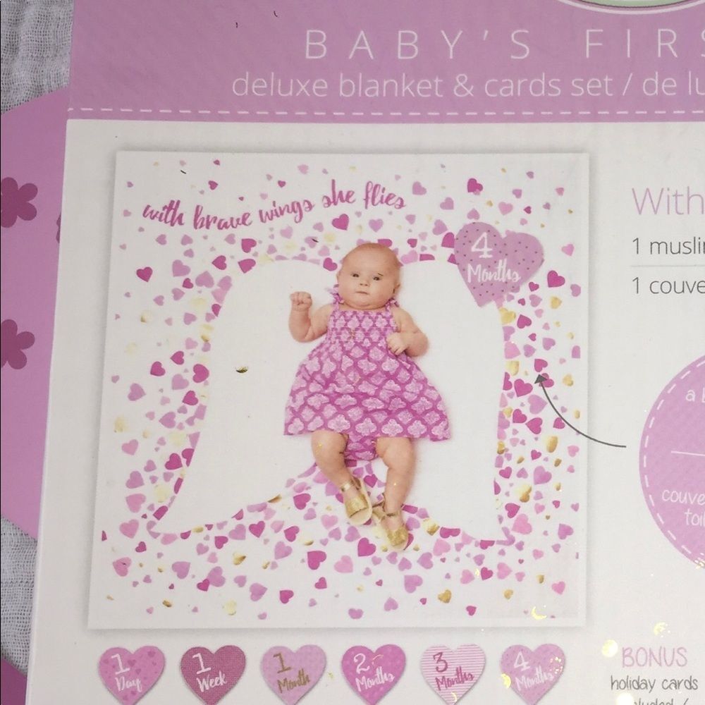 Lulujo Baby’s First Year With Brave Wings She Flies Baby’s First Year Photo Set